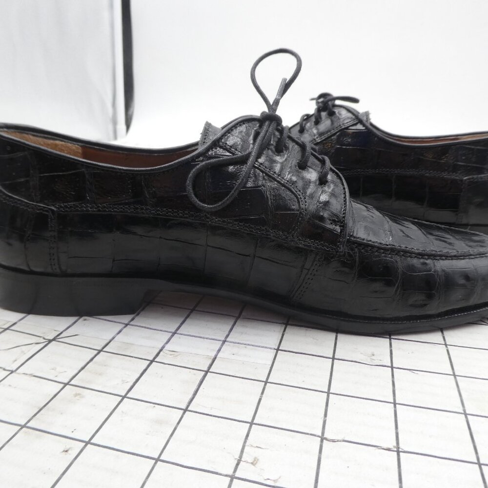 Belvedere Florence Genuine Crocodile Dress Shoes Men's Size 10.5 M Vero Cuoio - Picture 6 of 12